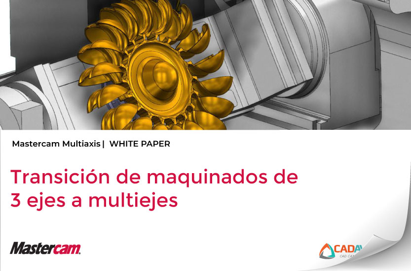 Mastercam Multiaxis Transición de maquinados a 3 ejes a multiejes