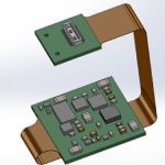 Solidworks imagen de PCB diseño rigid flex