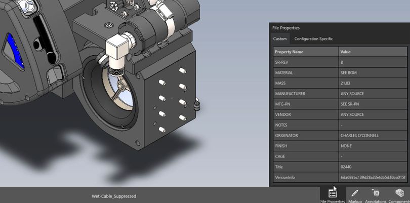 Solidworks eDrawings Imagen de interrogación de diseño gratuita