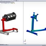 Solidworks simulation Premium imagen de Análisis de tensión lineal