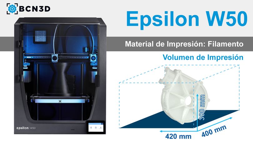 Impresora W50 Servicio de impresión 3D industrial Imagen de servicio de impresión impresora Epsilon W50