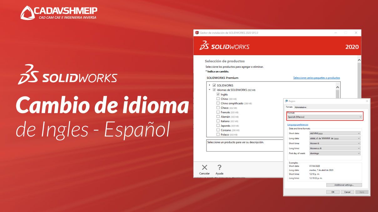 SolidWorks | Cambio de idioma | CAD AVSHMEIP