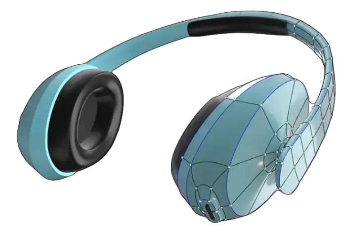 solidworks xdesign solidworks-xdesign-headphones-blue