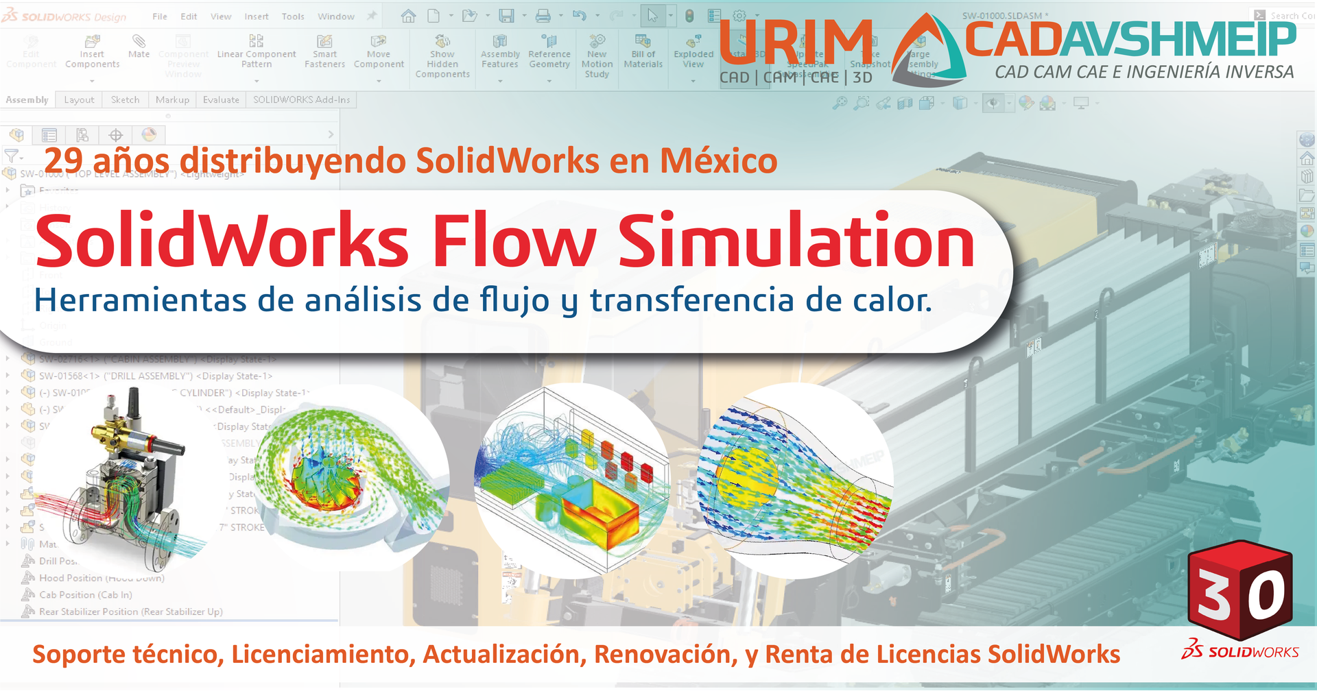 SolidWorks Flow Simulation 2026 | Cotiza aquí | URIM CAD AVSHMEIP