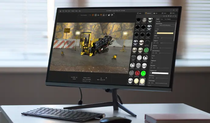 SolidWorks Visualize genera renders, animaciones y experiencias VR realistas desde datos CAD.