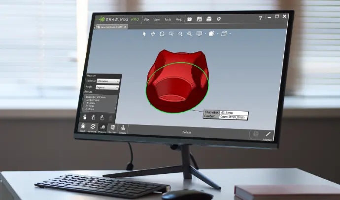 eDrawings permite compartir y colaborar con datos 3D, reduciendo errores y tiempos.