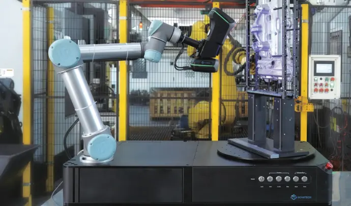 AM-DESK - Estación de medición 3D automatizada con robots y escáneres 3D