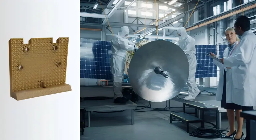 Aplicación aeroespacial fabricada en PEEK