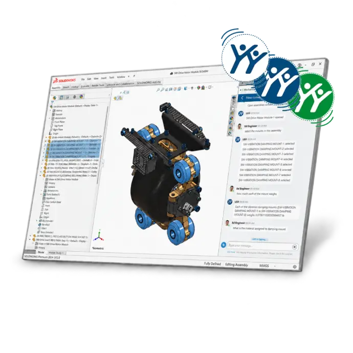 SOLIDWORKS IA aplicada al diseño