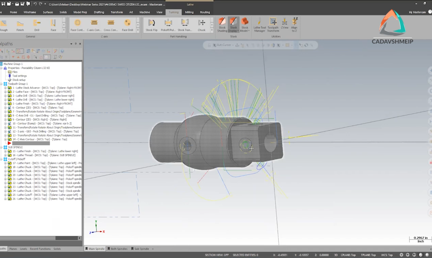 Mastercam Torno Suizo | Beneficios | CAD AVSHMEIP